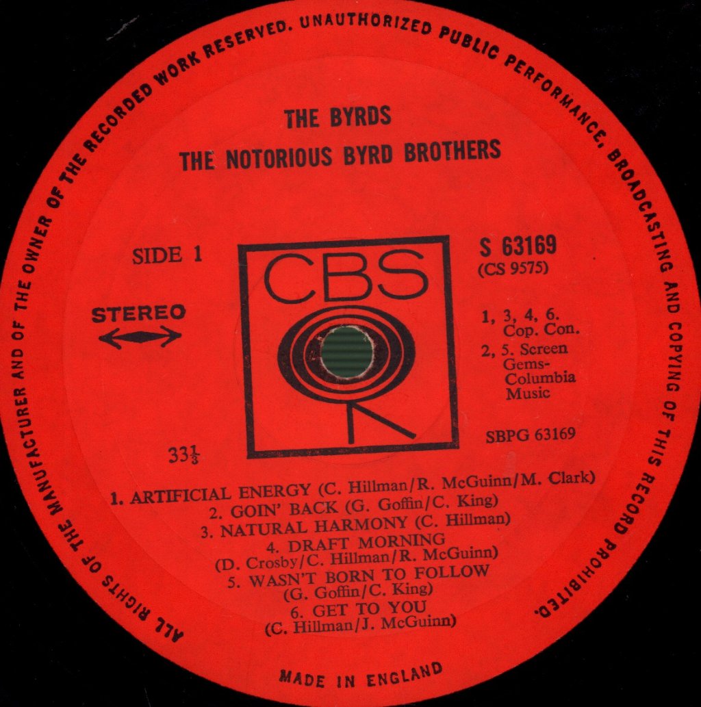 Byrds - Notorious Byrd Brothers - Lp