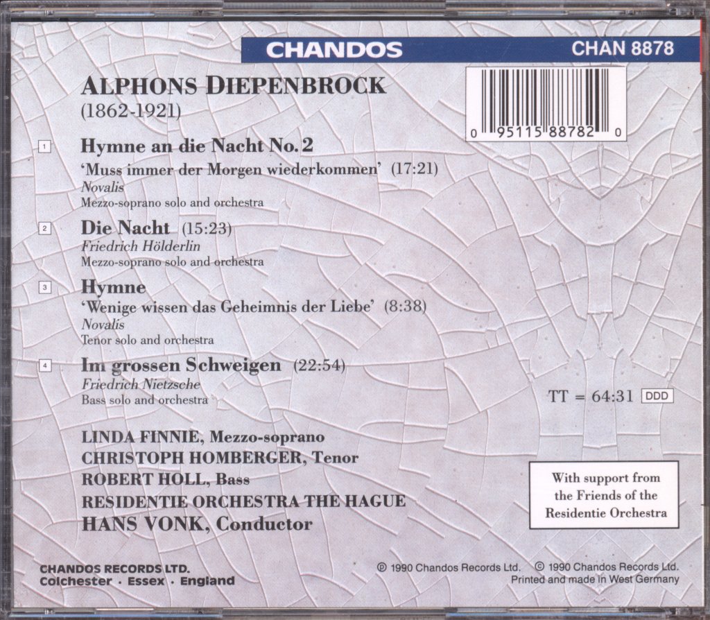 Christoph Homberger, Residentie Orchestra The Hague - Vol. II - Symphonic Songs - Cd