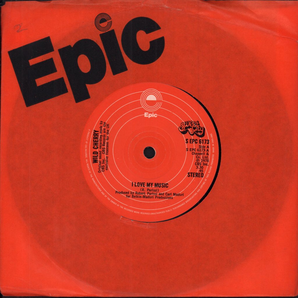Wild Cherry - I Love My Music - 7 Inch
