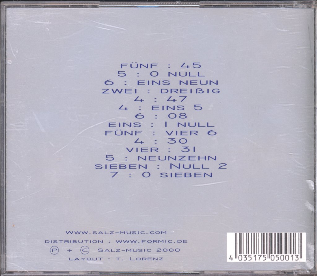 Salz - In The Mix - Cd