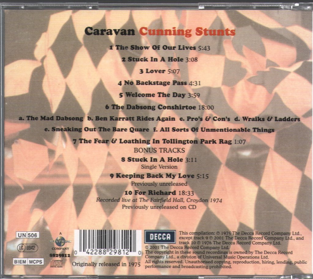 Caravan - Cunning Stunts - Cd