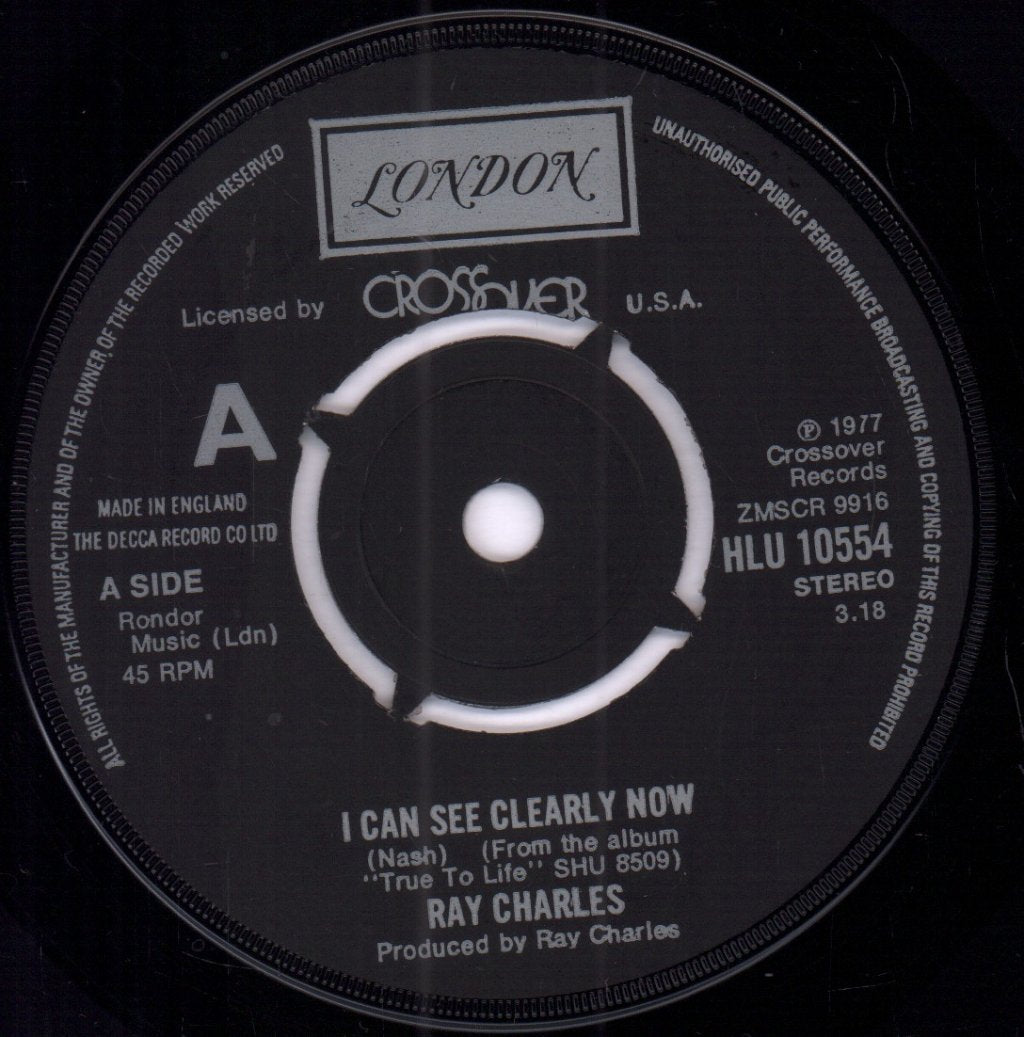 Ray Charles - I Can See Clearly Now - 7 Inch