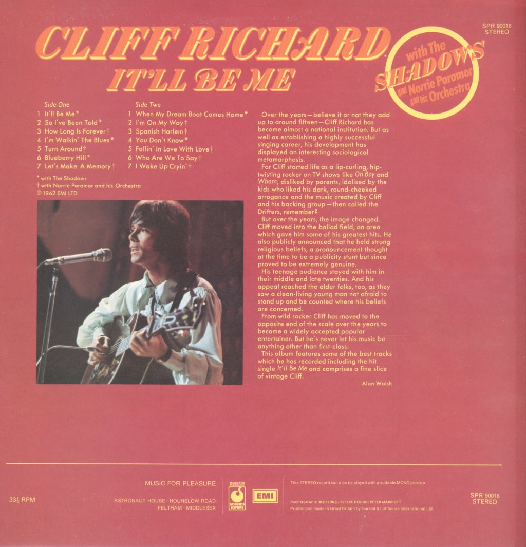 Cliff Richard - It'll Be Me - Lp