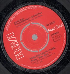 National Philharmonic Orchestra - Princess Leia's Theme - 7 Inch