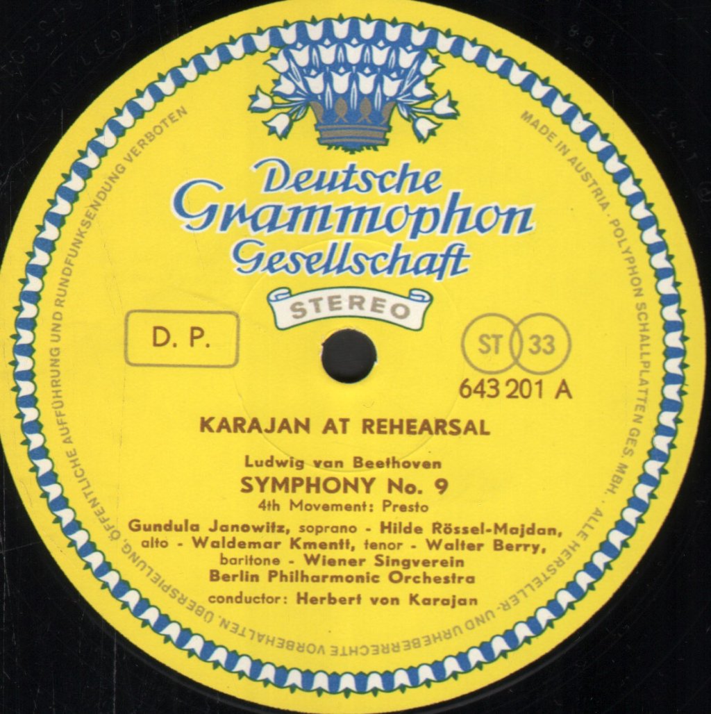 Herbert Von Karajan - Karajan In Rehearsal - Lp