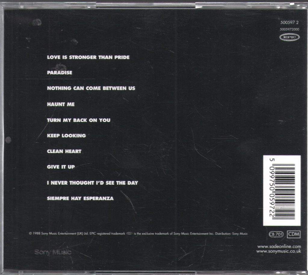 Sade - Stronger Than Pride - Cd