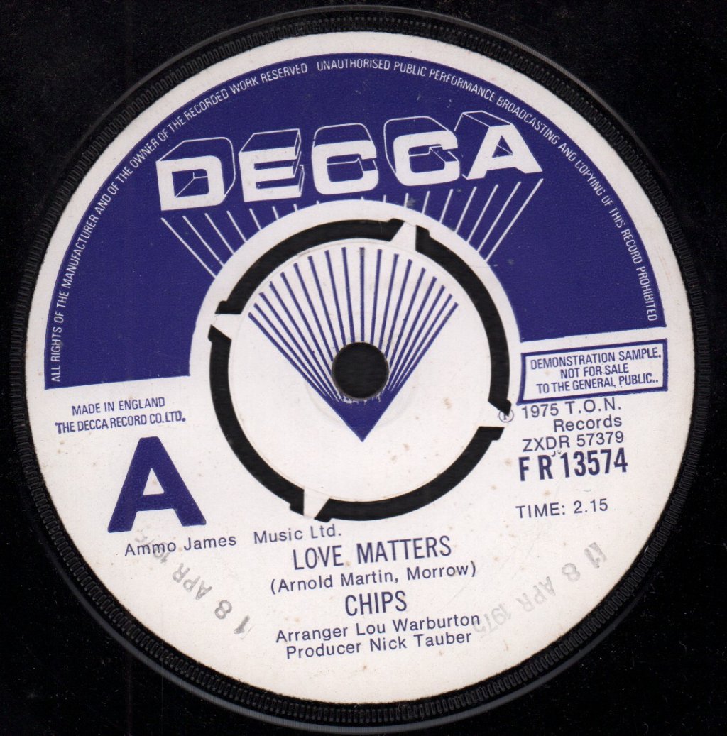 Chips - Love Matters - 7 Inch