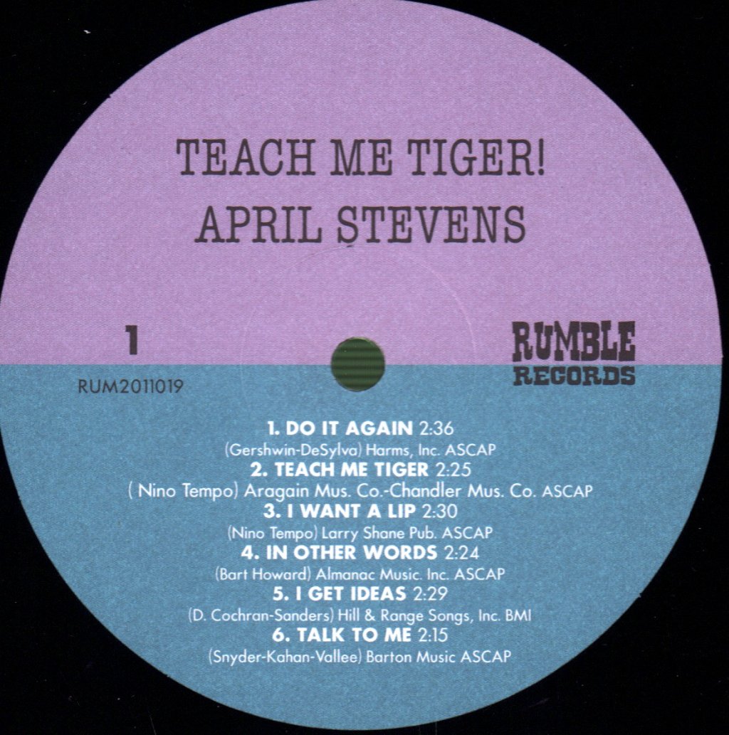 April Stevens - Teach Me Tiger! - Lp