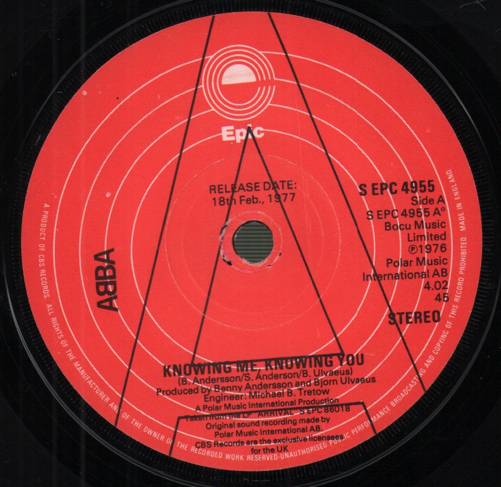 ABBA - Knowing Me, Knowing You - 7 Inch