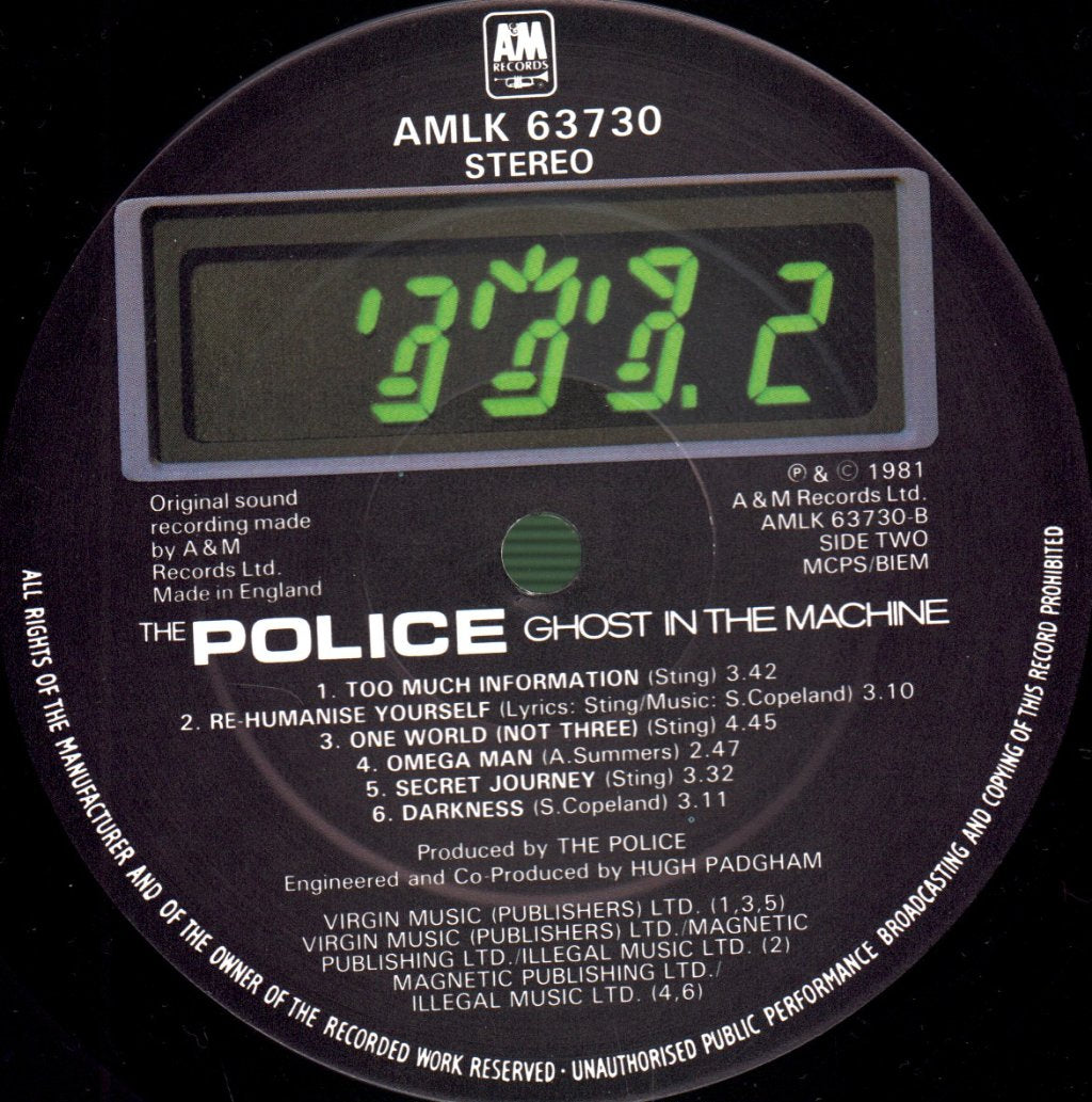 Police - Ghost In The Machine - Lp