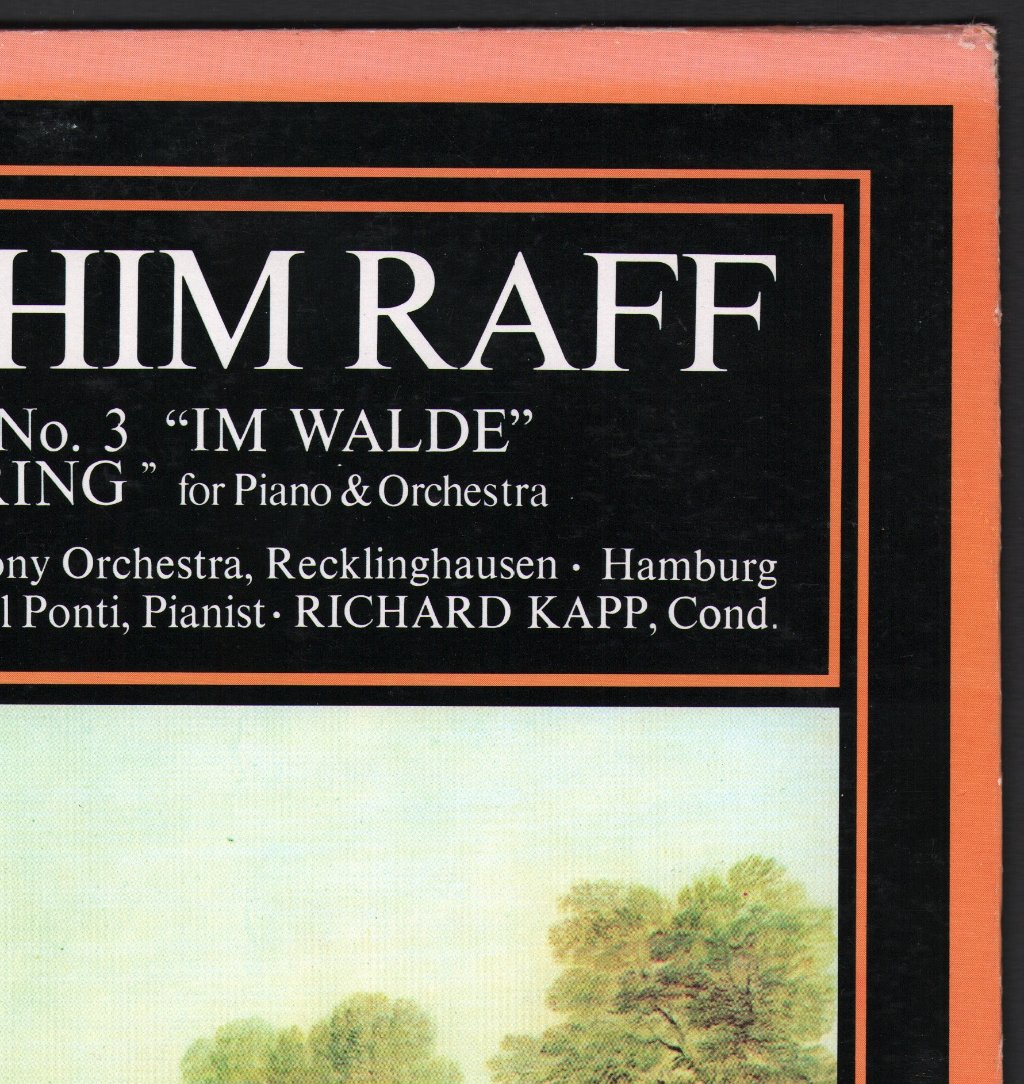 Westphalian Symphony Orchestra / Michael Ponti - Joachim Raff - Symphony No.3 / Ode To Spring - Lp