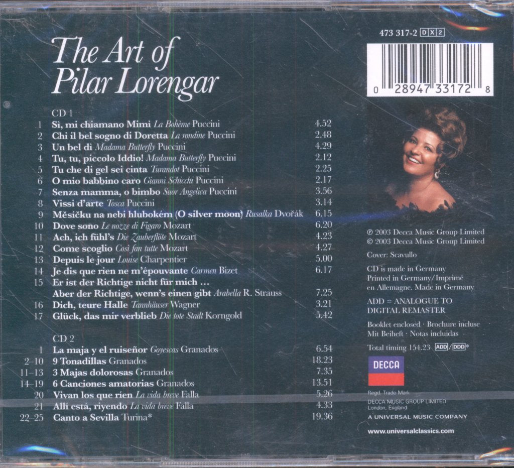 Pilar Lorengar - Art Of Pilar Lorengar - Cd