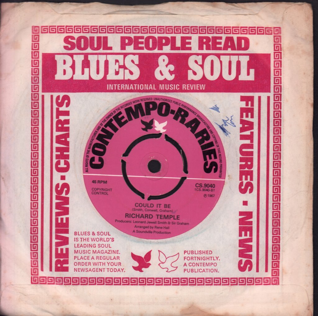 Richard Temple - That Beatin' Rhythm - 7 Inch