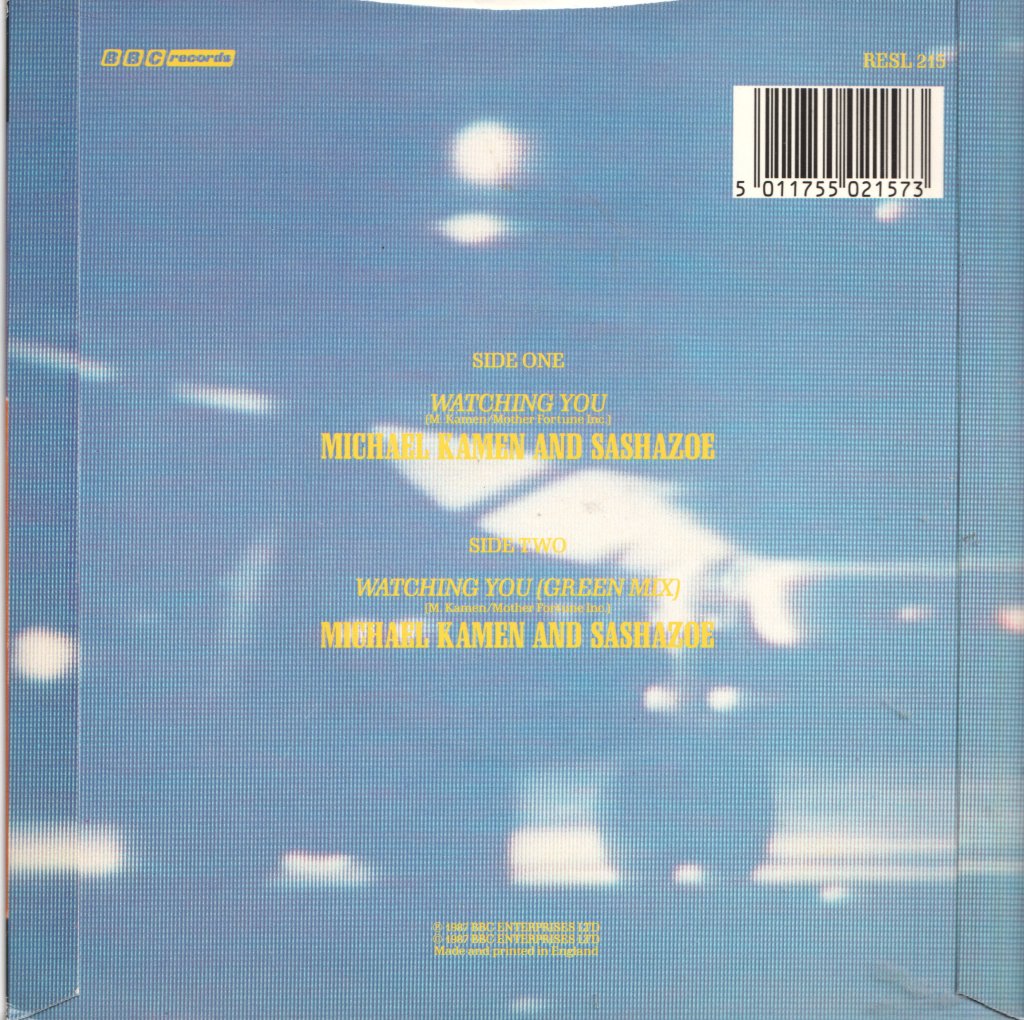 Michael Kamen And Sashazoe - Watching You - 7 Inch