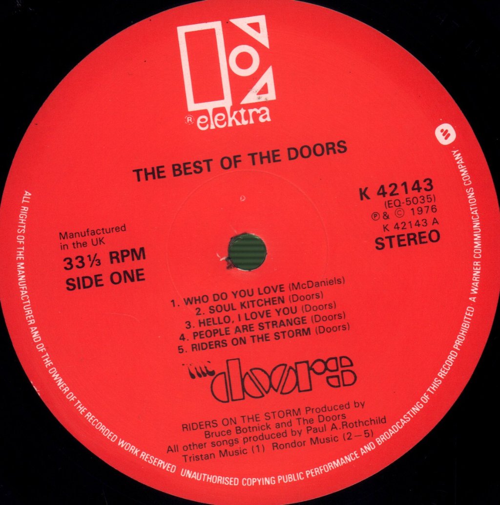 Doors - Best Of - Lp