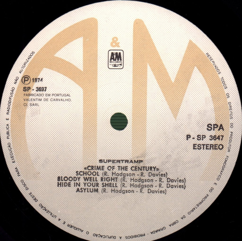 Supertramp - Crime Of The Century - Lp