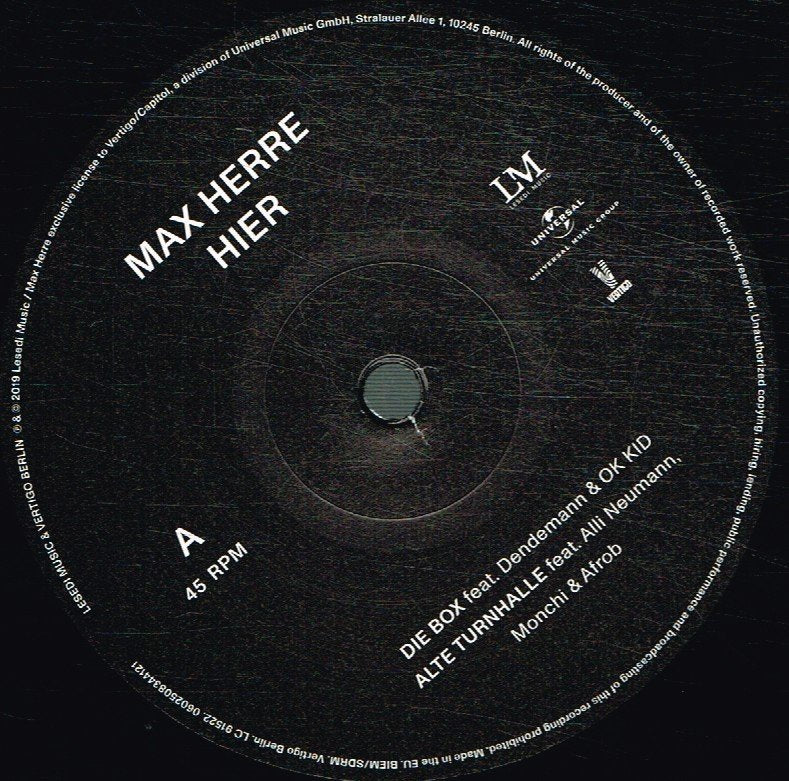 Max Herre - Hier - 12 Inch
