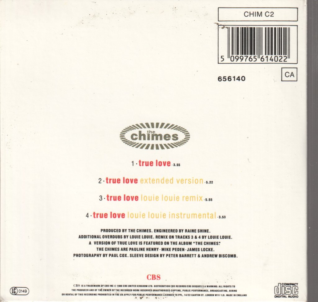 Chimes (90'S Group) - True Love - Cd