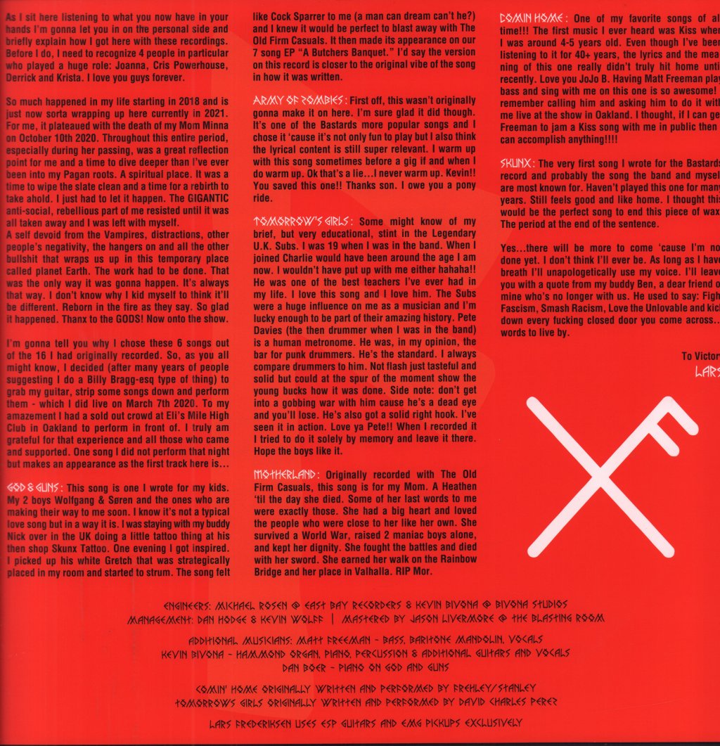 Lars Frederiksen - To Victory - 12 Inch