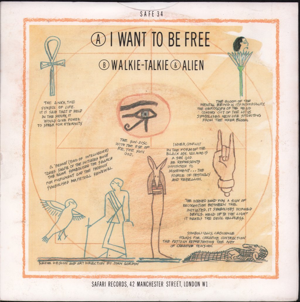 Toyah - I Want To Be Free - 7 Inch