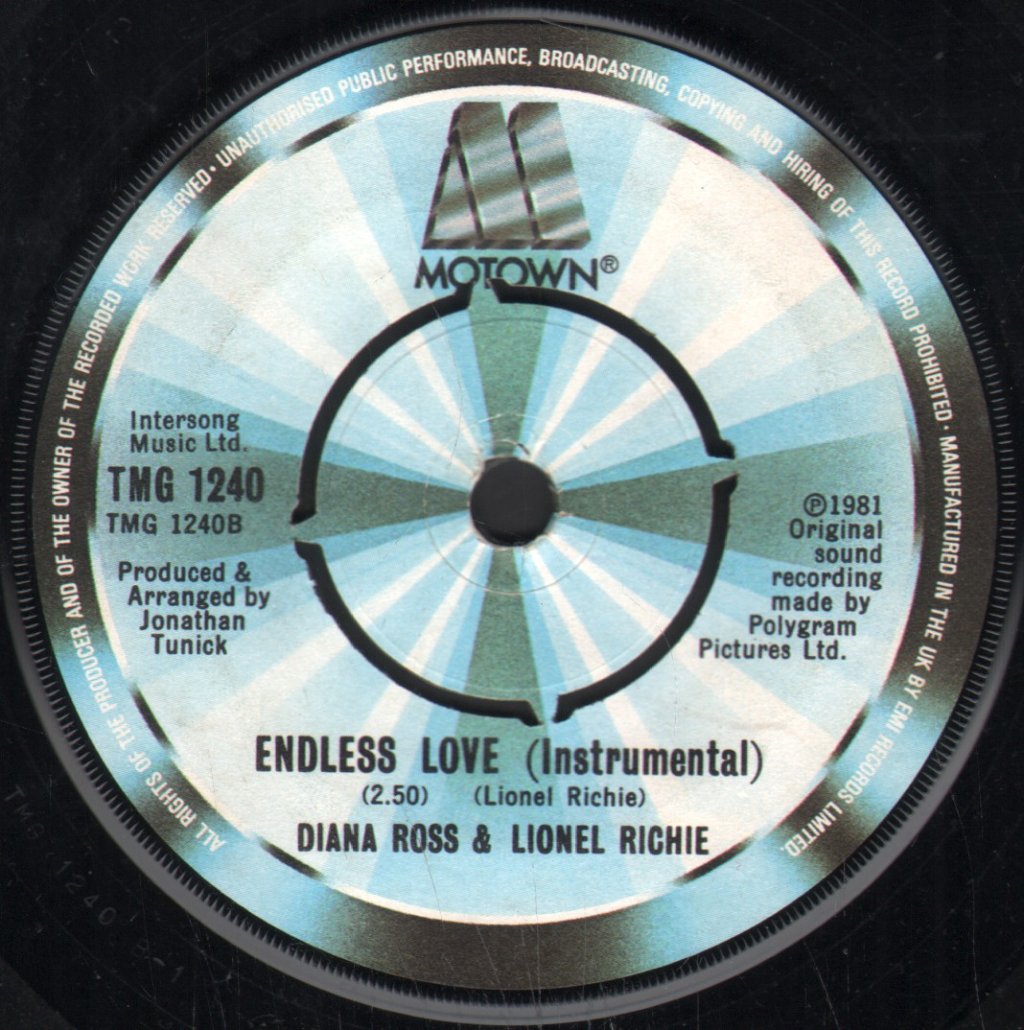 Diana Ross And Lionel Richie - Endless Love - 7 Inch