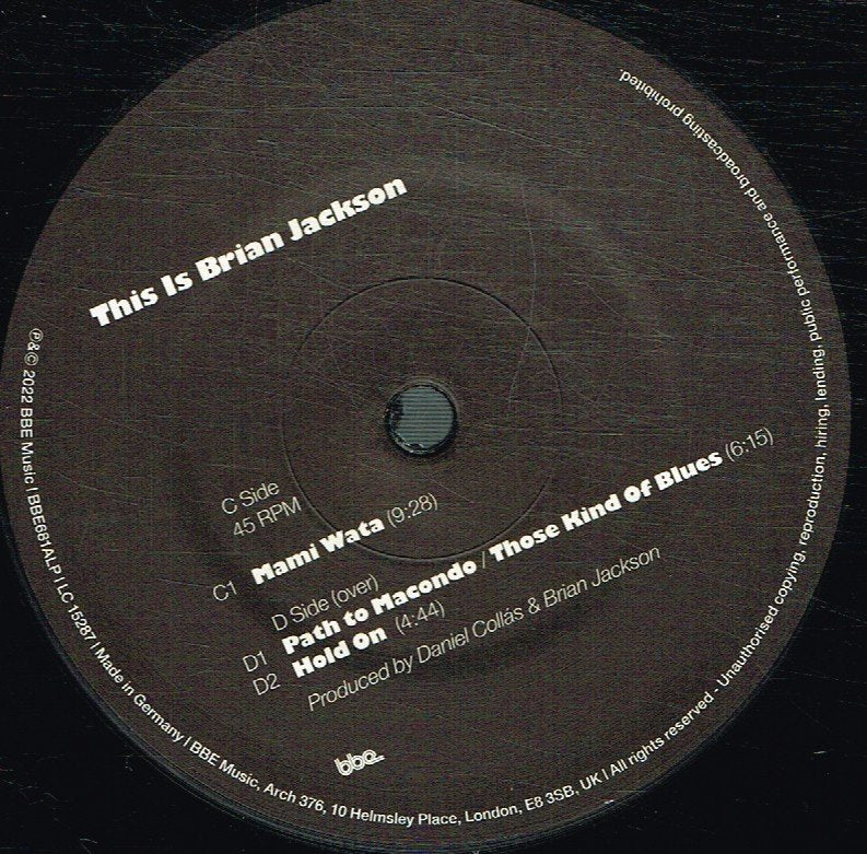Brian Jackson - This Is Brian Jackson - Double Lp