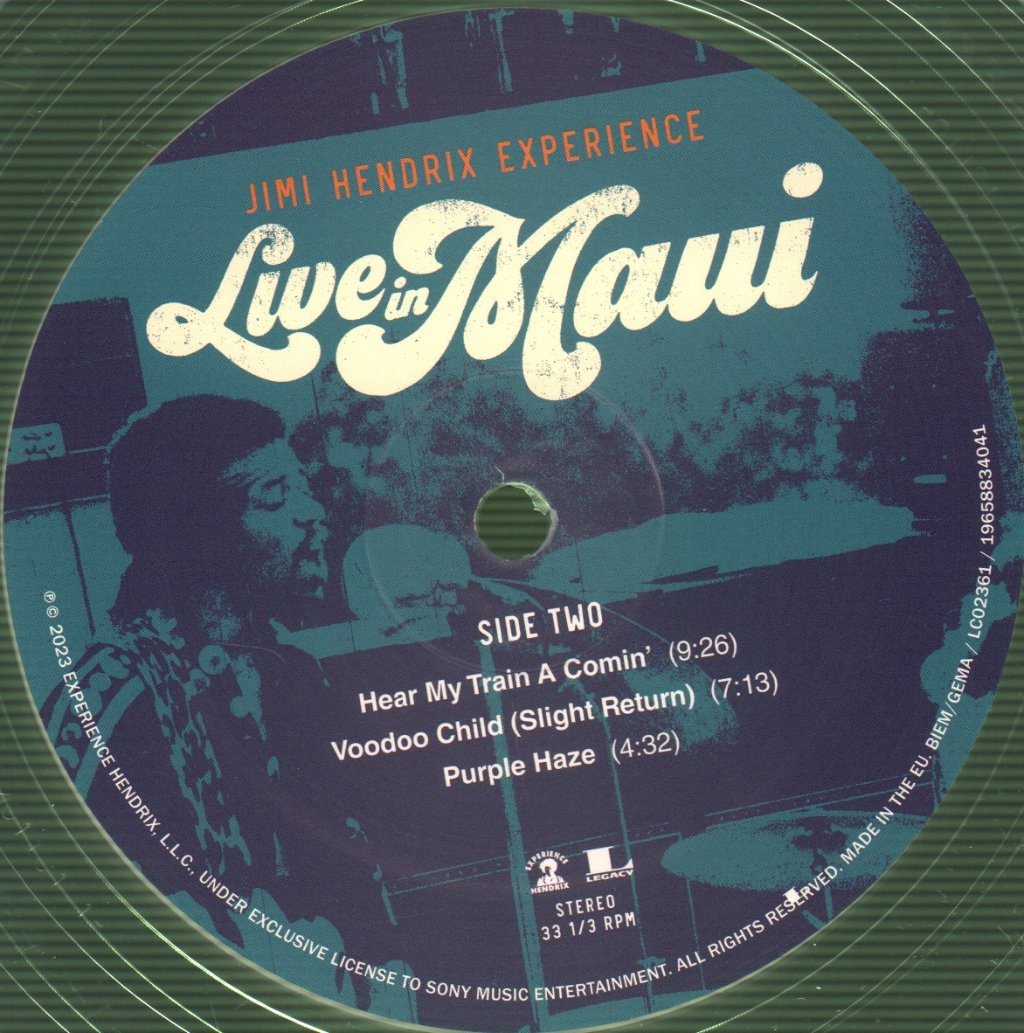 Jimi Hendrix Experience - Live In Maui - Lp