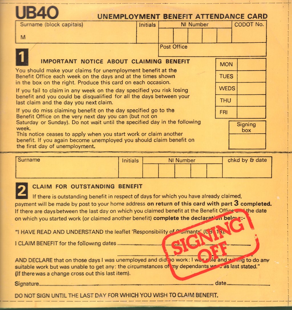 UB40 - Signing Off - Double Lp