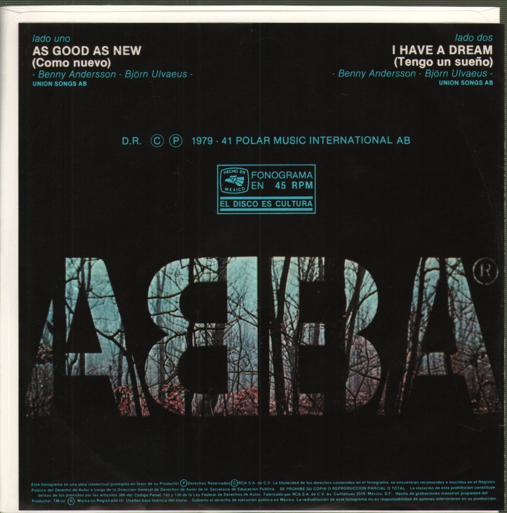 ABBA - As Good As New / I Have A Dream - 7 Inch