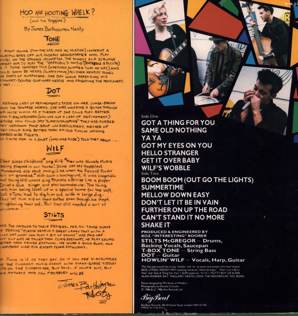 Howlin' Wilf And The Vee-Jays - Cry Wilf! - Lp