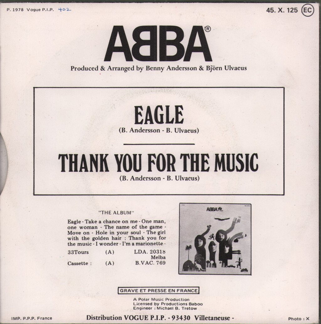 ABBA - Eagle - 7 Inch