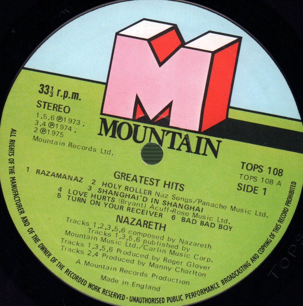 Nazareth - Greatest Hits - Lp