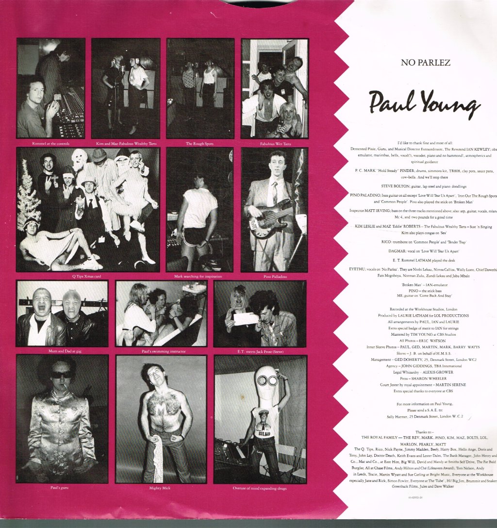 Paul Young - No Parlez - Lp