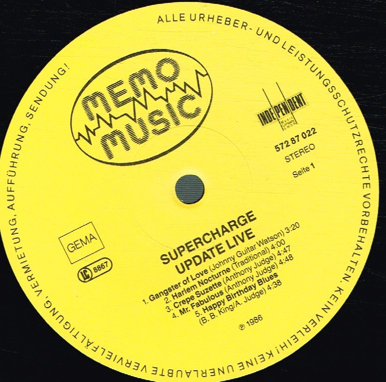 Supercharge - Up Date Live - Lp