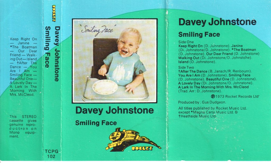 Davey Johnstone - Smiling Face - Cassette