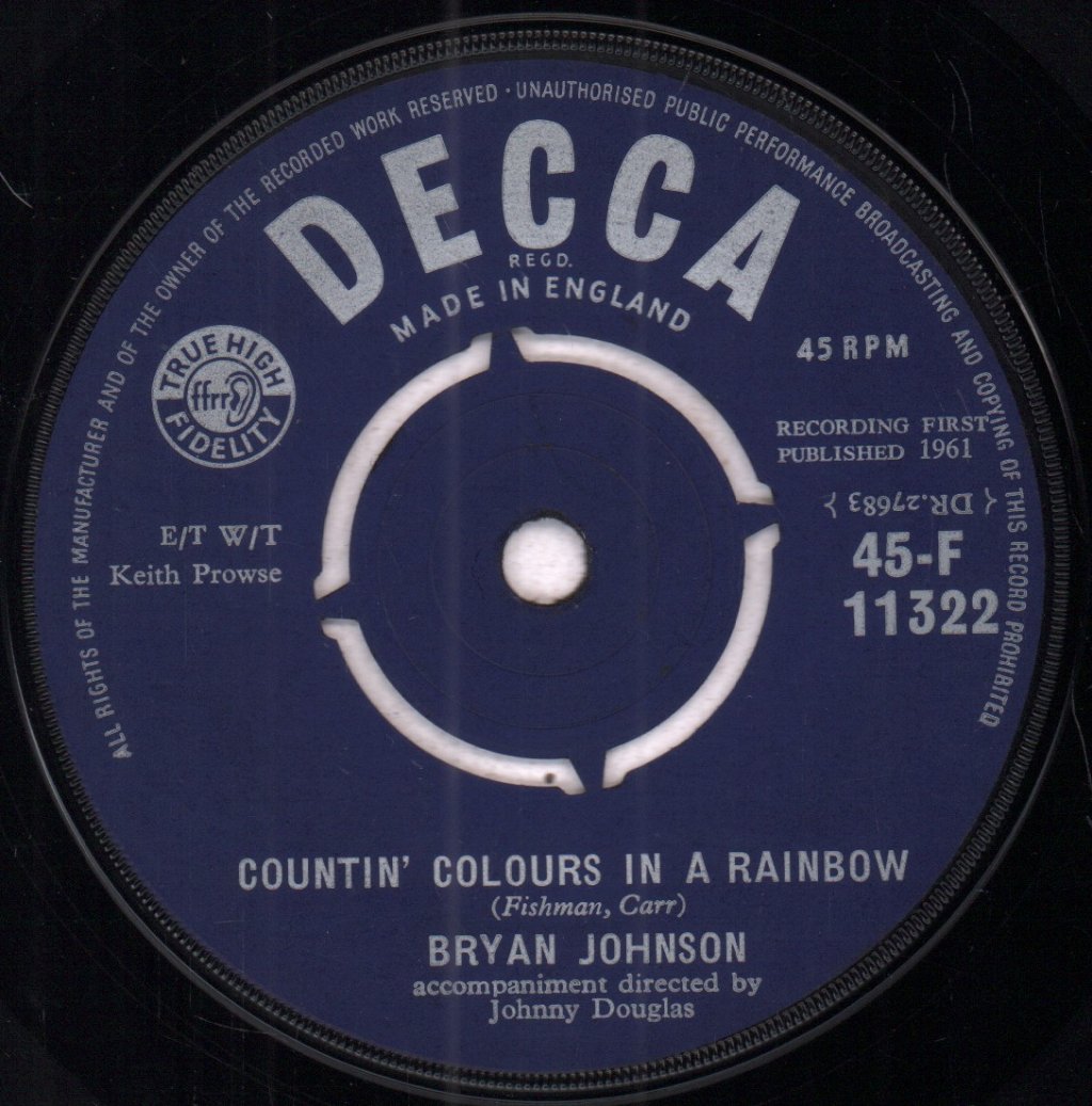Bryan Johnson - A Place In The Country - 7 Inch
