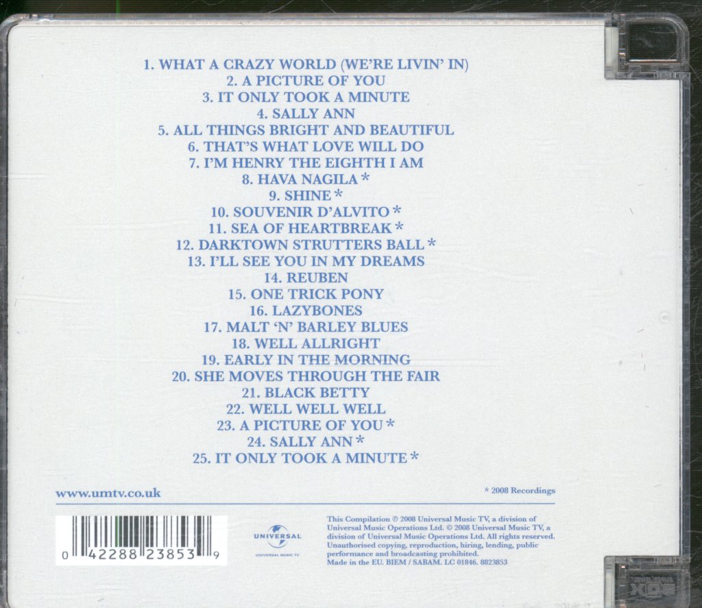 Joe Brown - Very Best Of Joe Brown 50th Anniversary - Cd