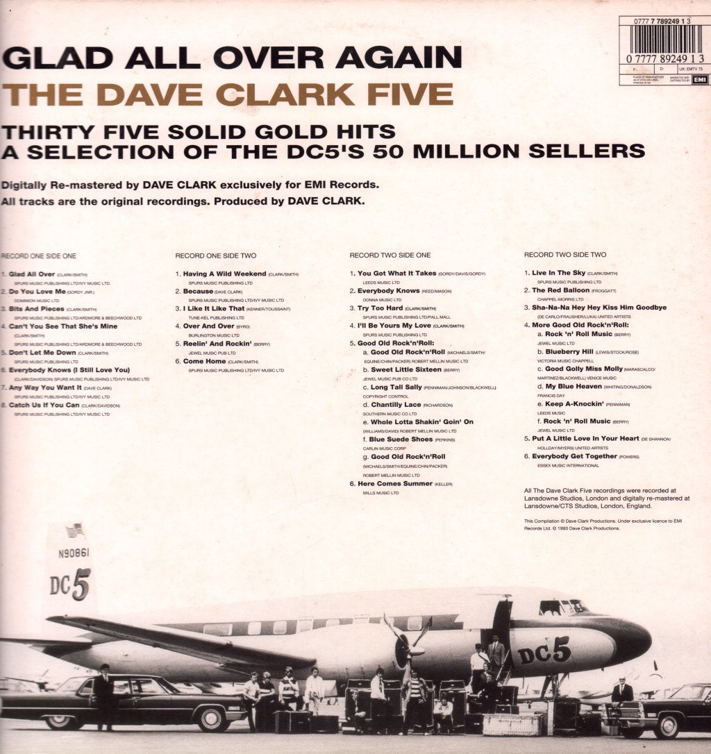 Dave Clark Five - Glad All Over Again - Double Lp
