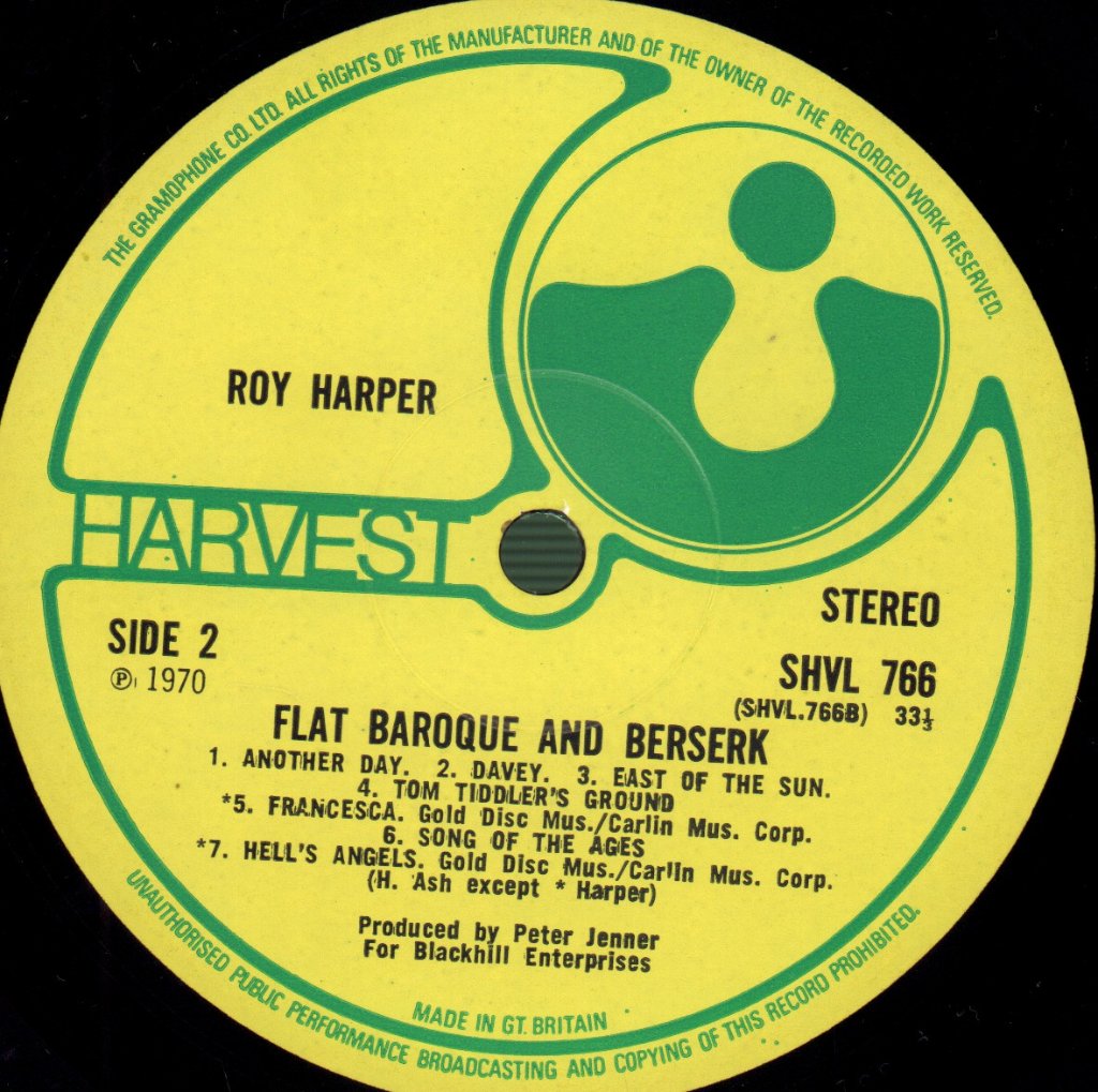 Roy Harper - Flat Baroque And Berserk - Lp