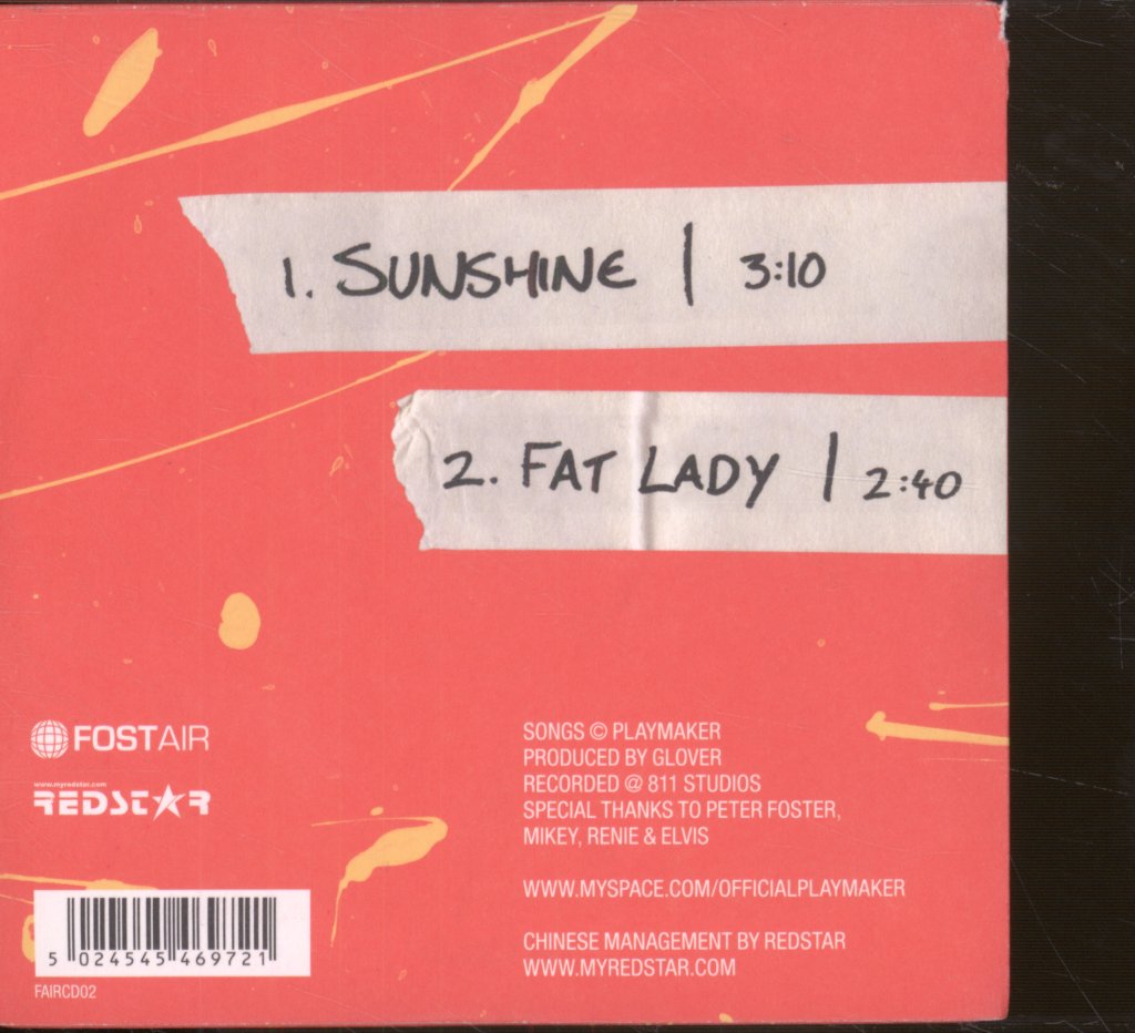 Playmaker - Sunshine - Cd