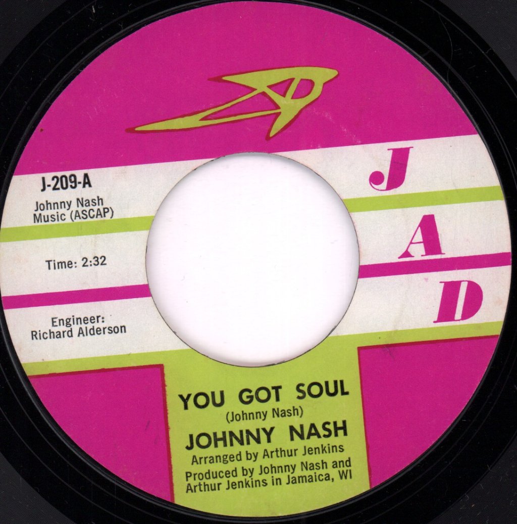 Johnny Nash - You Got Soul - 7 Inch