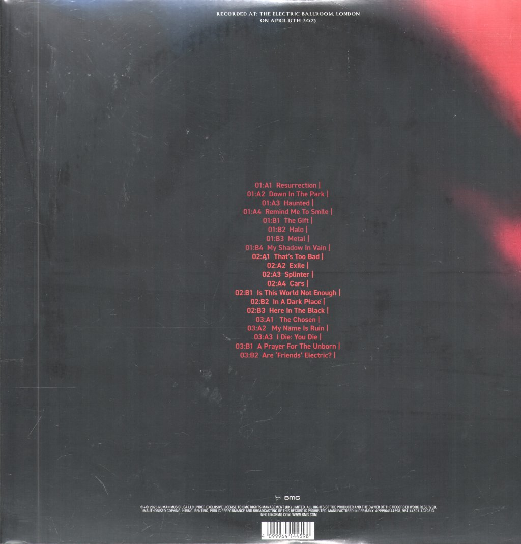 Gary Numan - 1,000: Live at the Electric Ballroom - Triple Lp