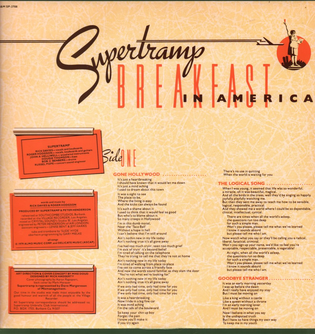 Supertramp - Breakfast In America - Lp