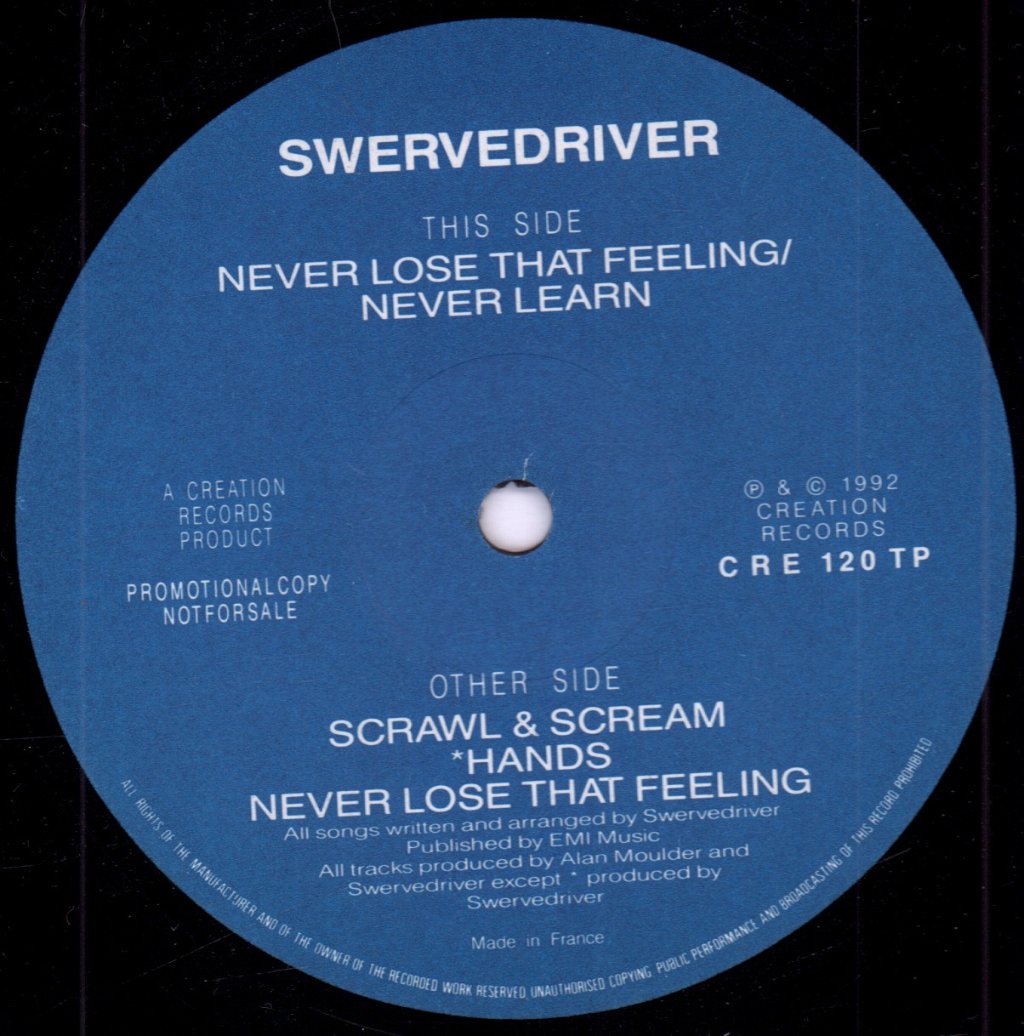 Swervedriver - Never Lose That Feeling - 12 Inch