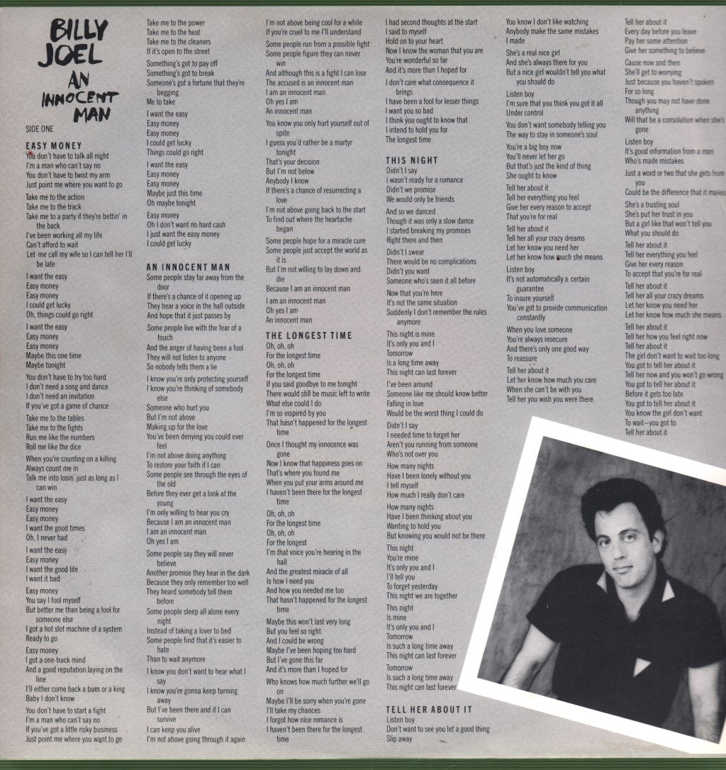 Billy Joel - An Innocent Man - Lp