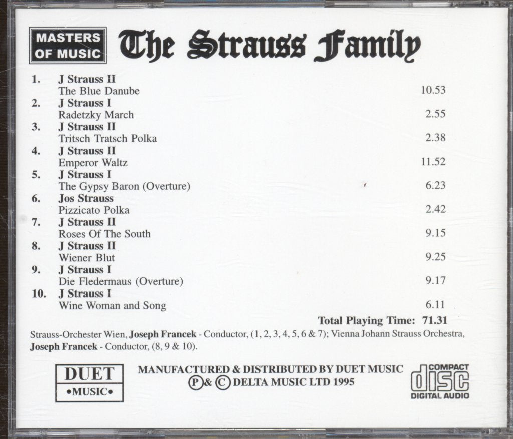 Various Artists - Masters Of Music - The Strauss Family - Cd