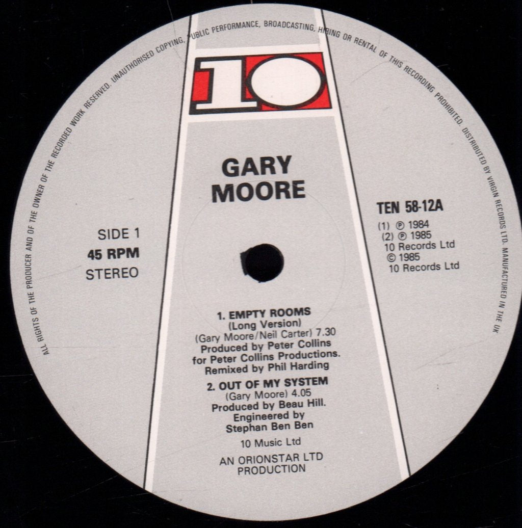 Gary Moore - Empty Rooms - 12 Inch