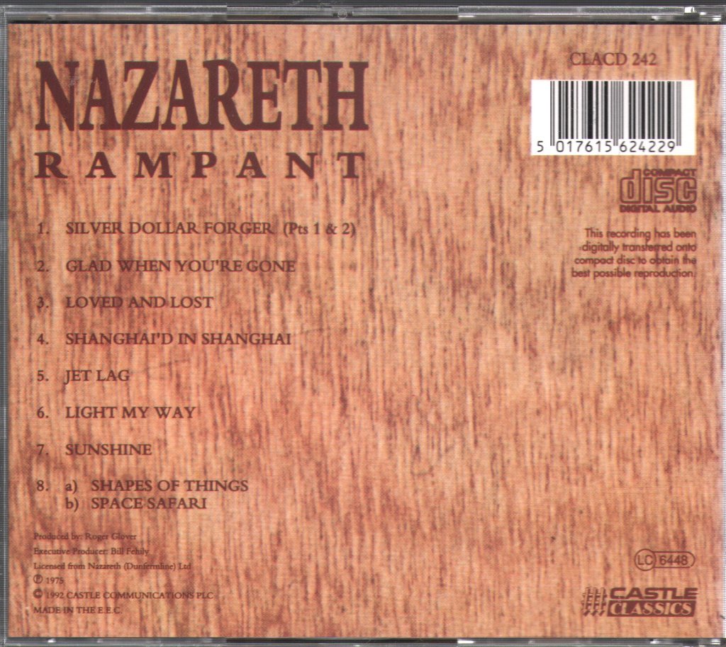 Nazareth - Rampant - Cd