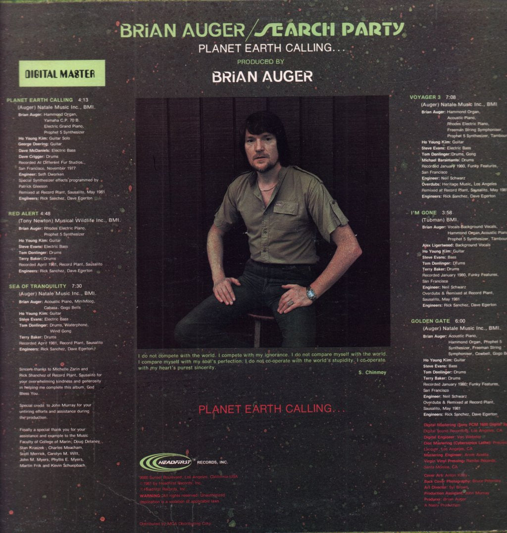 Brian Auger - Search Party - Lp