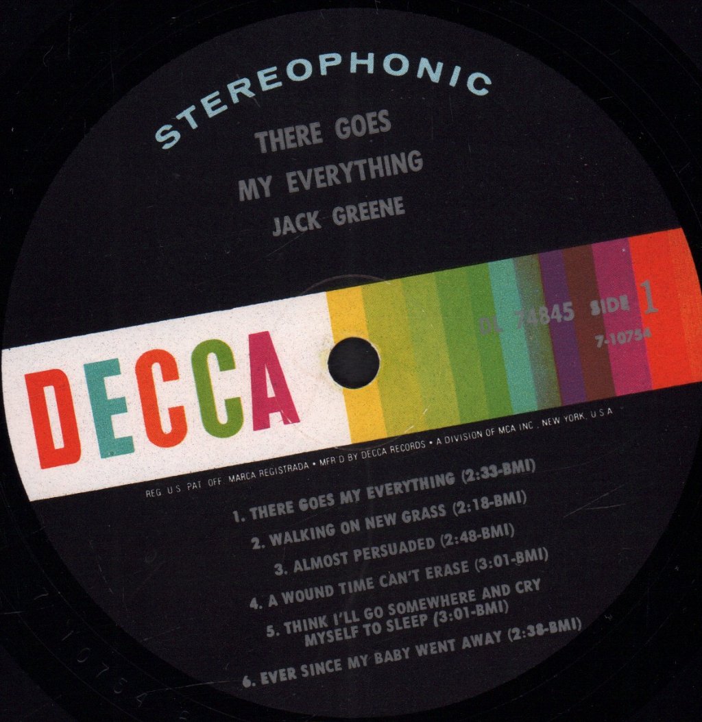 Jack Greene - There Goes My Everything - Lp